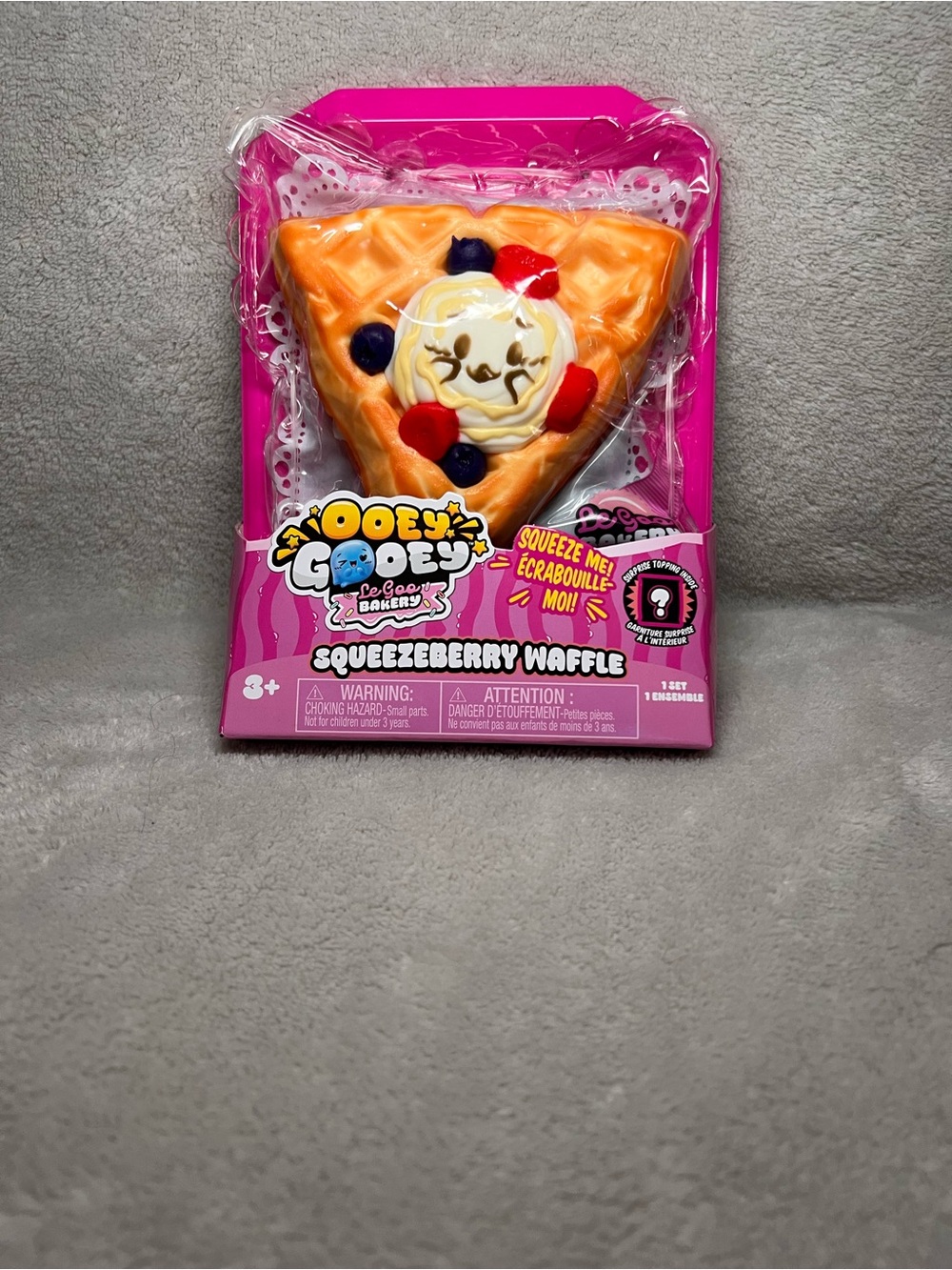 Ooey Gooey Squeezebberry Waffle Squishy Toy
